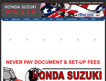 Tablet Screenshot of hondasuzukiworld.com